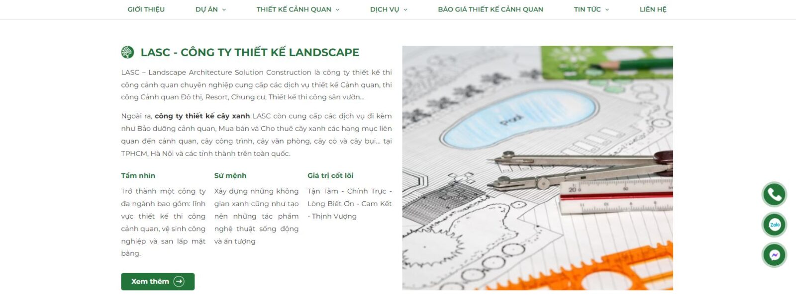 LASC Landscape chuyên cung cấp dịch vụ thiết kế, thi công và bảo trì cảnh quan sân vườn