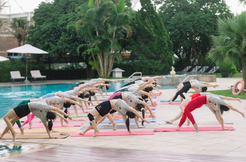 Linh Kha Yoga luôn đông đúc học viên