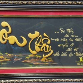 Tranh thư pháp chữ Ơn Thầy