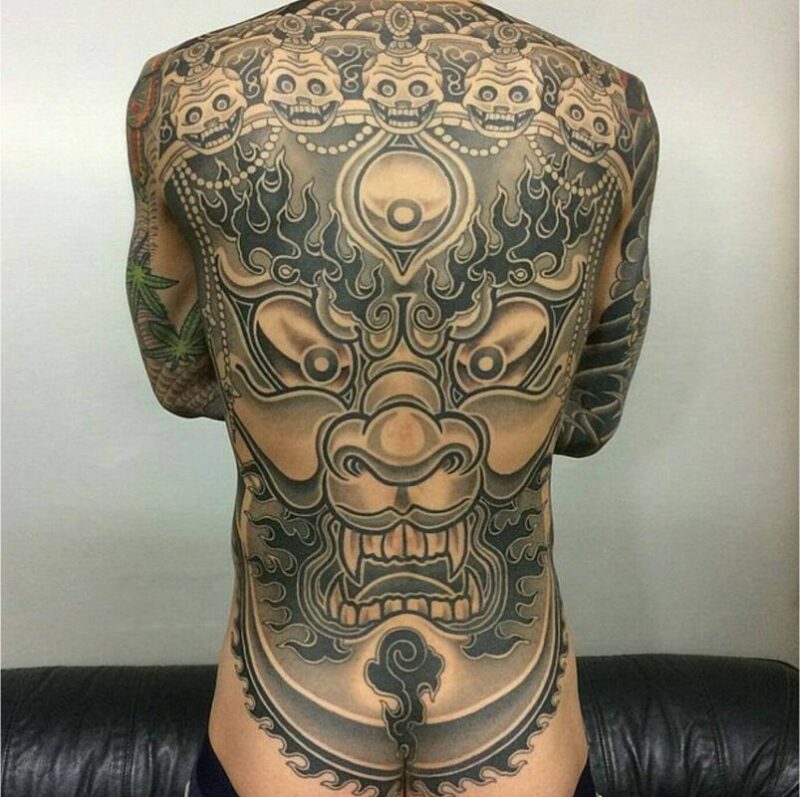 Xăm hình mặt quỷ không mang ý nghĩa xấu xa