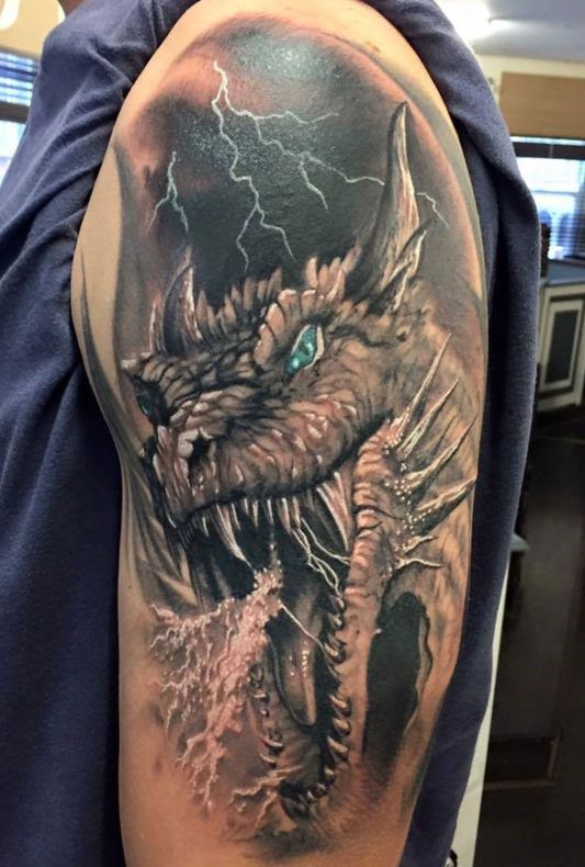 Hình xăm rồng thể hiện sức mạnh và sự nam tính của phái mạnh