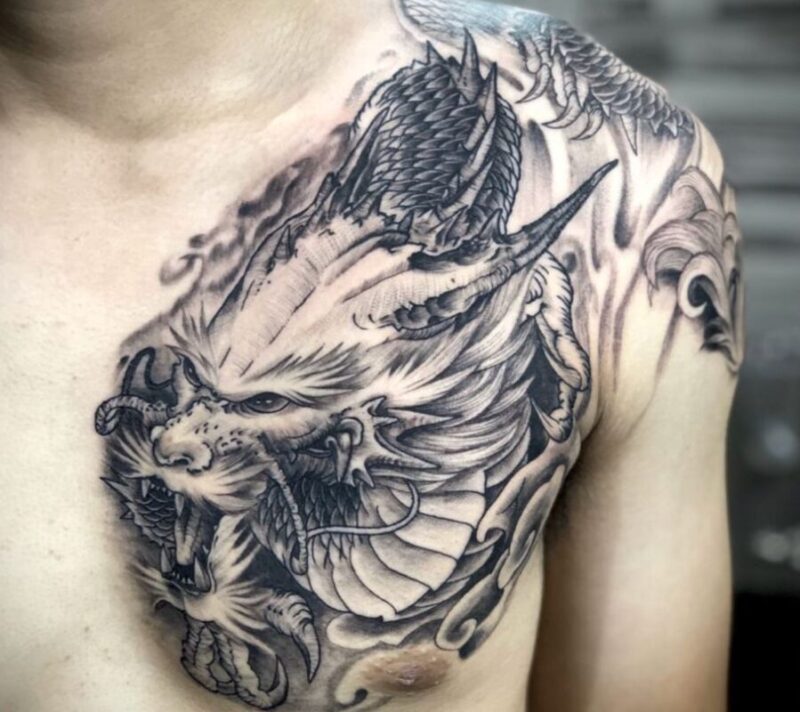 Xăm hình rồng 3D tạo nên sự khác biệt