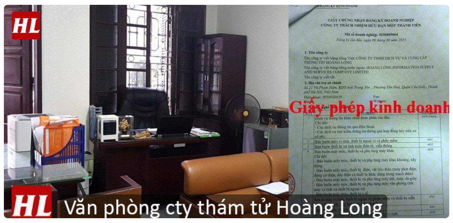 Văn phòng công ty thám tử Hoàng Long