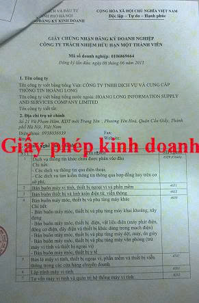 Giấy phép kinh doanh