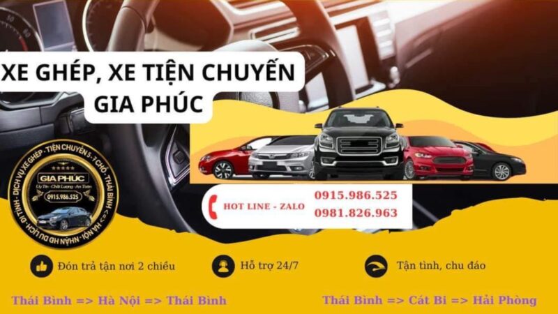 Nhà xe Gia Phúc Thái Bình - Hà Nội