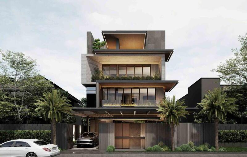 biệt thự đơn lập phong cách hiện đại