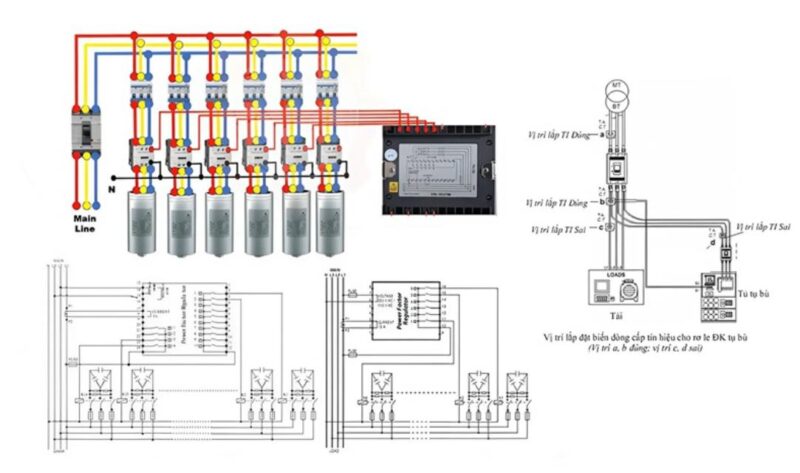 Hướng dẫn cách đấu tụ bù 3 pha 