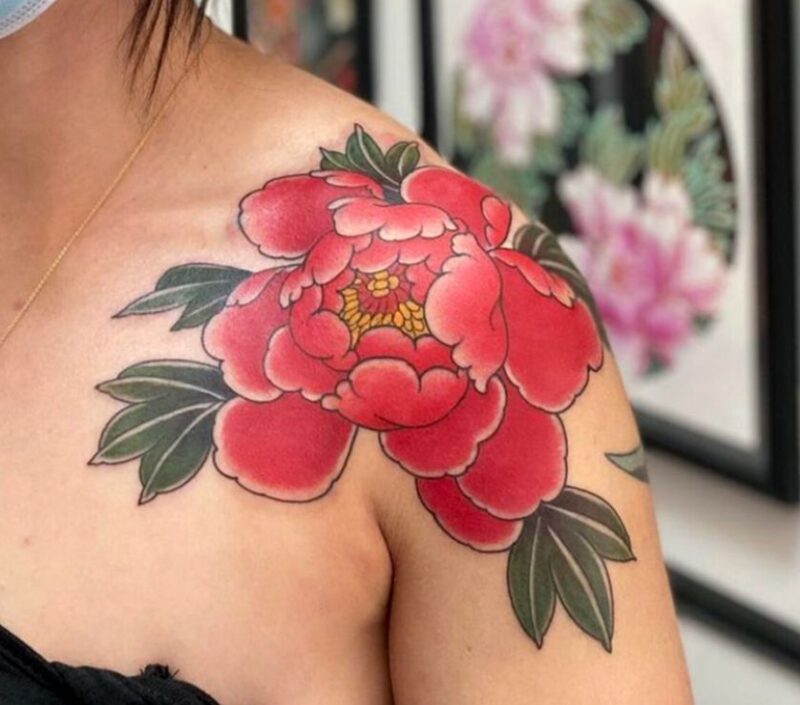 Hoa mẫu đơn to tượng trưng cho phú quý, may mắn