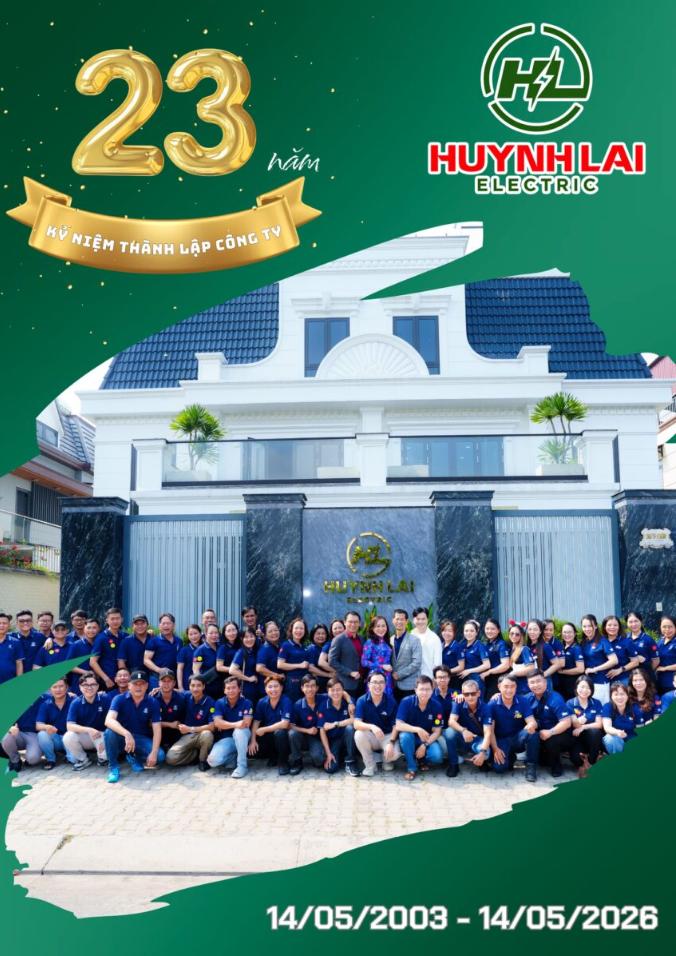 Huỳnh lai Electric - Doanh nghiệp hoạt động hơn 20 năm trong lĩnh vực thiết bị điện