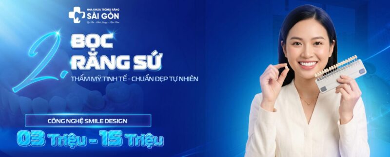 Bọc răng sứ thẩm mỹ tại Nha Khoa Trồng Răng Sài Gòn