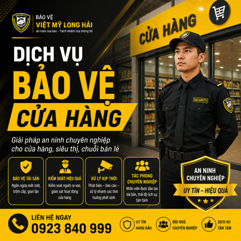 Dịch vụ bảo vệ cửa hàng