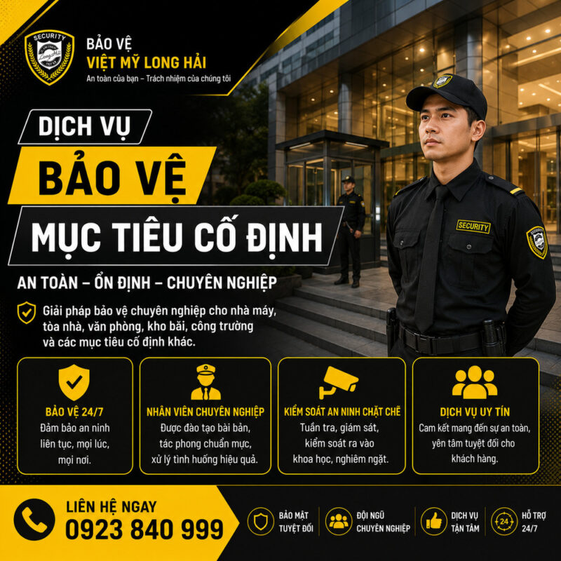Dịch vụ bảo vệ mục tiêu cố định